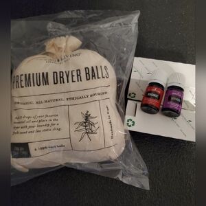 Bundle of Premium Wool Dryer Balls and 2 EOs